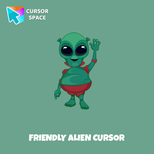 Friendly Alien cursor pointer cursor